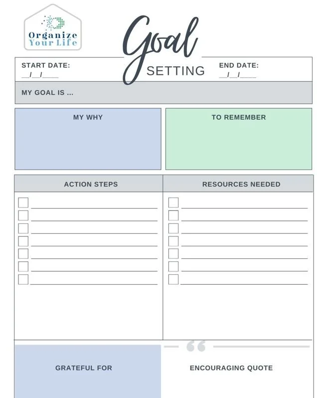 Goal Setting: The Missing Piece to Finally Getting Organized