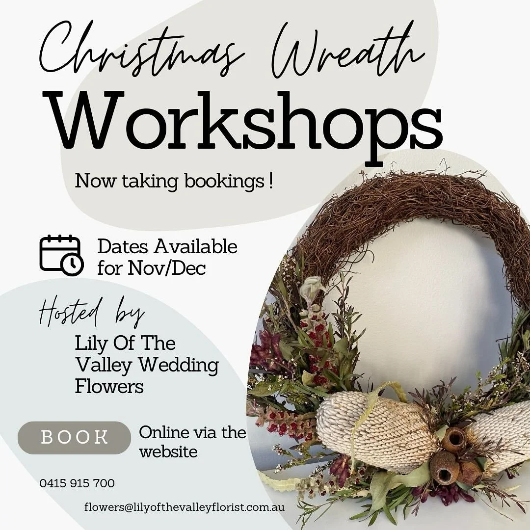 Hard to believe we are talking about Christmas already !! I can&rsquo;t wait to see you at one of my dried flower Christmas wreath workshops. To book go to the website 🔗link in bio #christmas #christmaswreath #driedflowers #wreath #everlastingflower