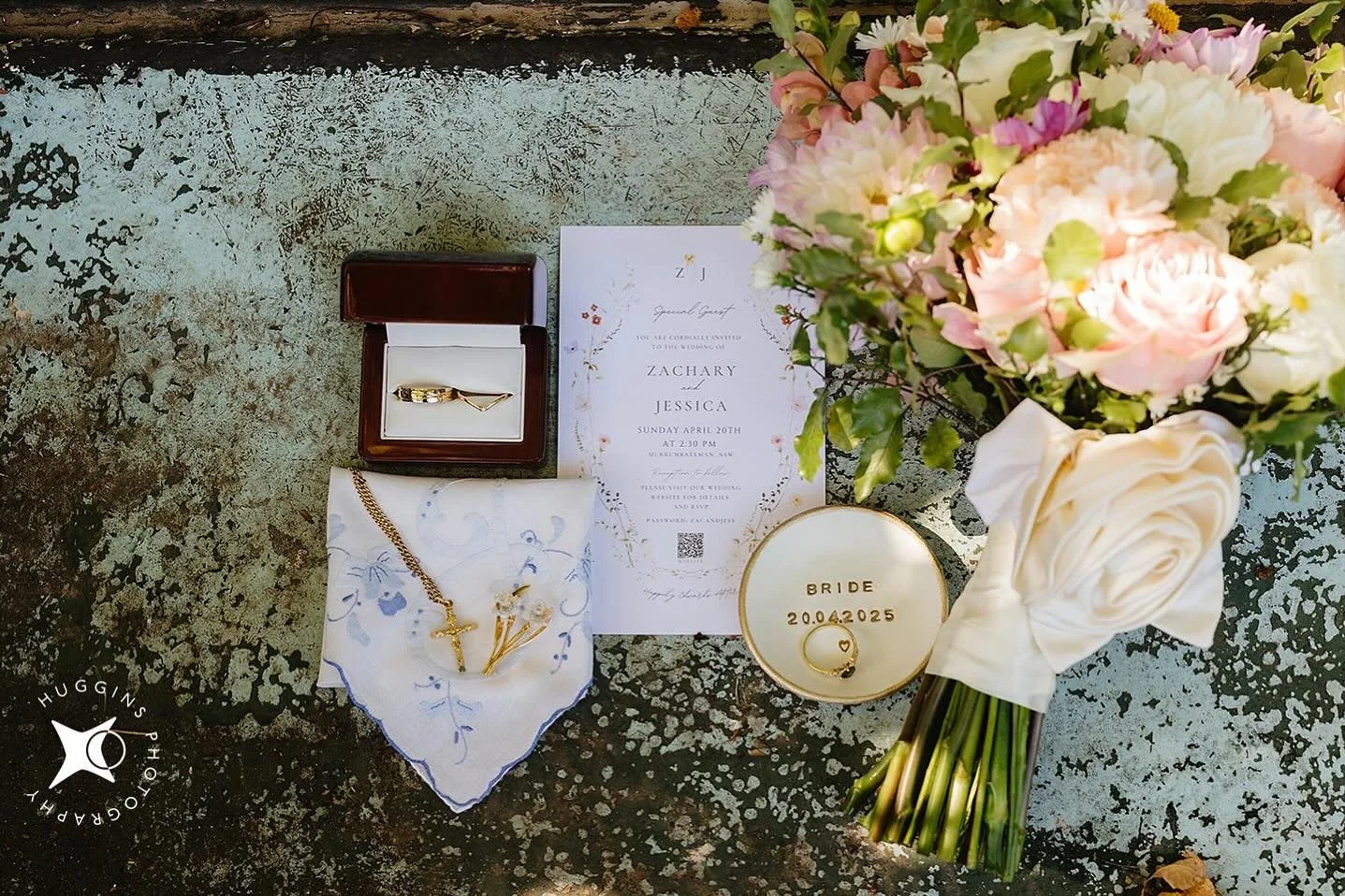 It was a pleasure creating this bouquet for Jess and Zac&rsquo;s special day on the 20.4.2025. And an honour to be able to include a special fabric rose made from pieces of Jess&rsquo; grandmother and mother&rsquo;s wedding gowns into the bride bouqu