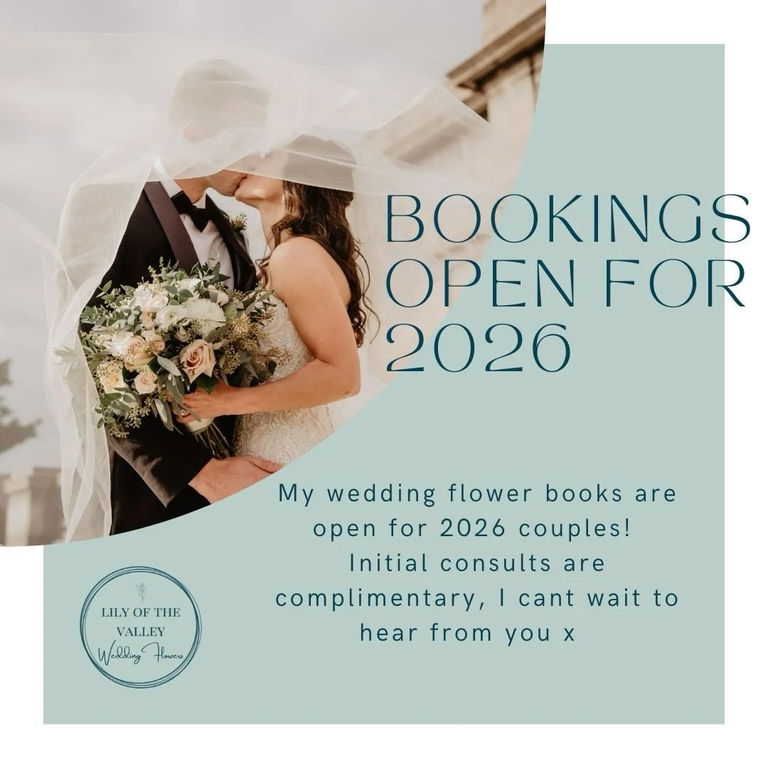 Calling all lovely newly engaged couples ! Great news my bookings are open and ready to be filled for next year. Dates, particularly for March/April are booking out fast don&rsquo;t miss out, get in touch so we can start planning your special day ✨🤍