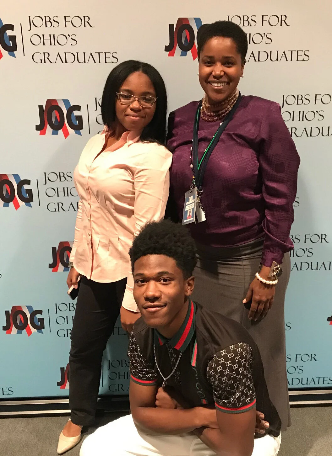 Career Coach Voncille Wratee with students