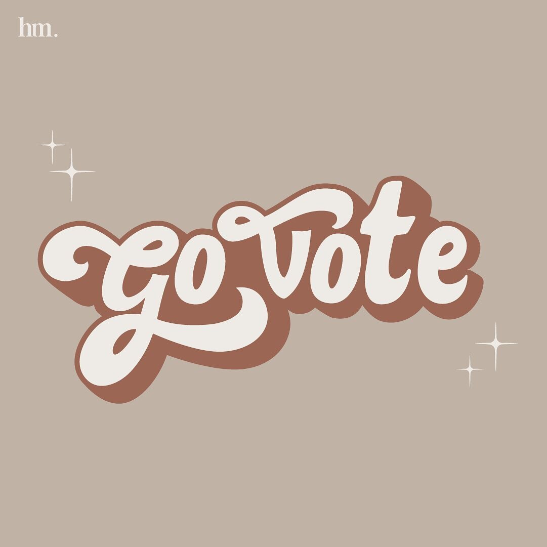 Are you ready to vote? If not, check out vote.org for more information and registration! 
It&rsquo;s been a while since I did some lettering but I was really inspired to make this. I also included some different color options too!  #govote #vote
