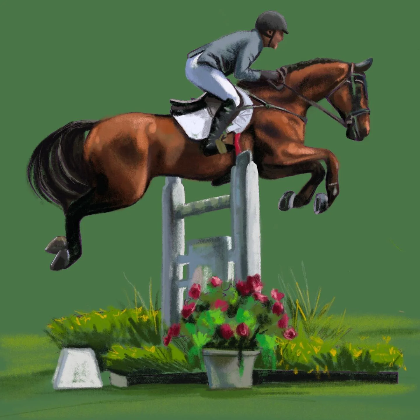 #jumper #jumpers #jumpersworld #horsebackriding #horseback #horseandrider #digitalart #digitalpainting #keepcreating #paintwithpurpose #watercolorworld #watercolorworlds #horses #horseandridermagazine