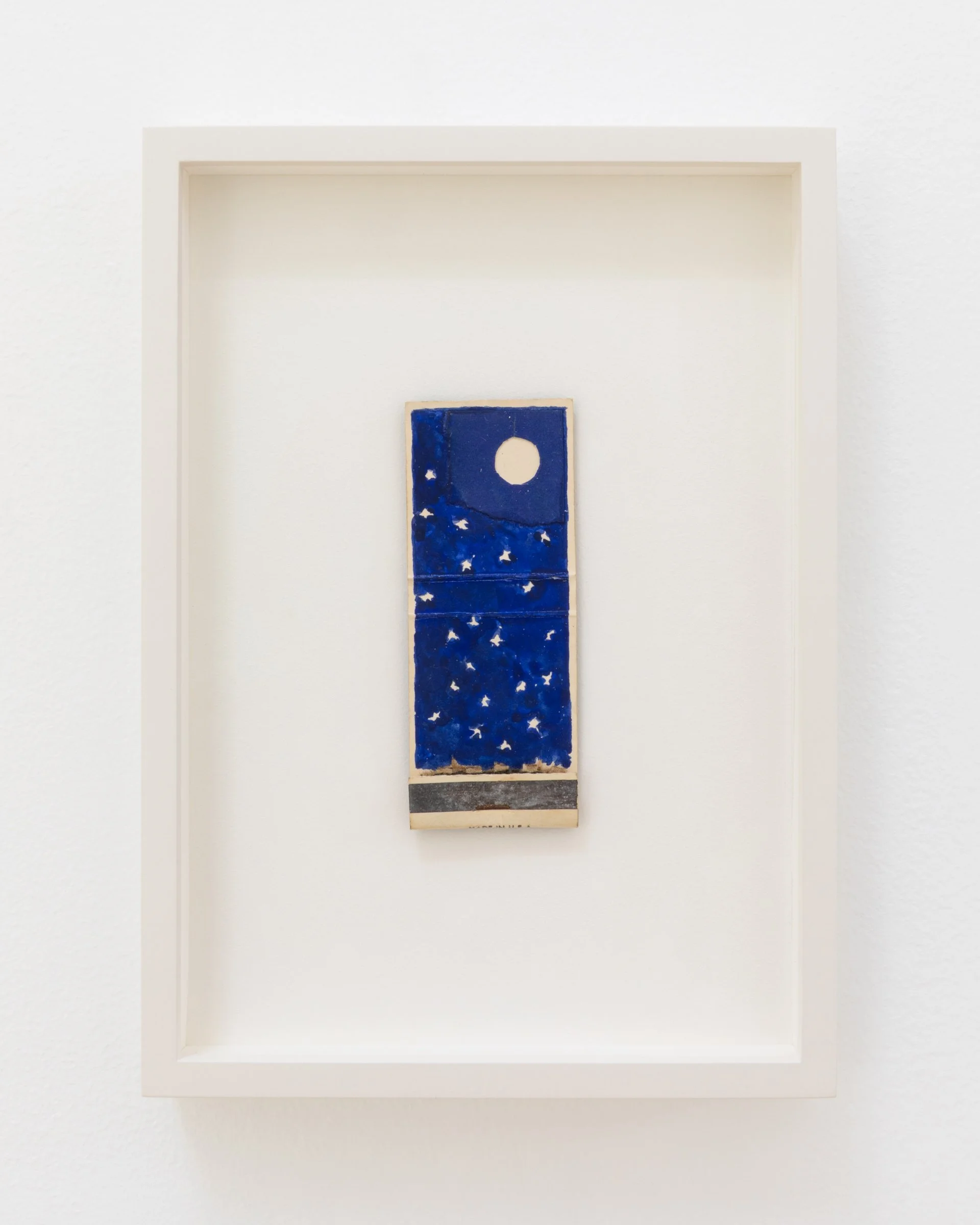 Moon and Stars, 1975. Mixed media, 3 3/4 x 1 1/2 in (9.6 x 3.8 cm) Framed: 6 x 8 1/2 in ( 15.2 x 21.6 cm)