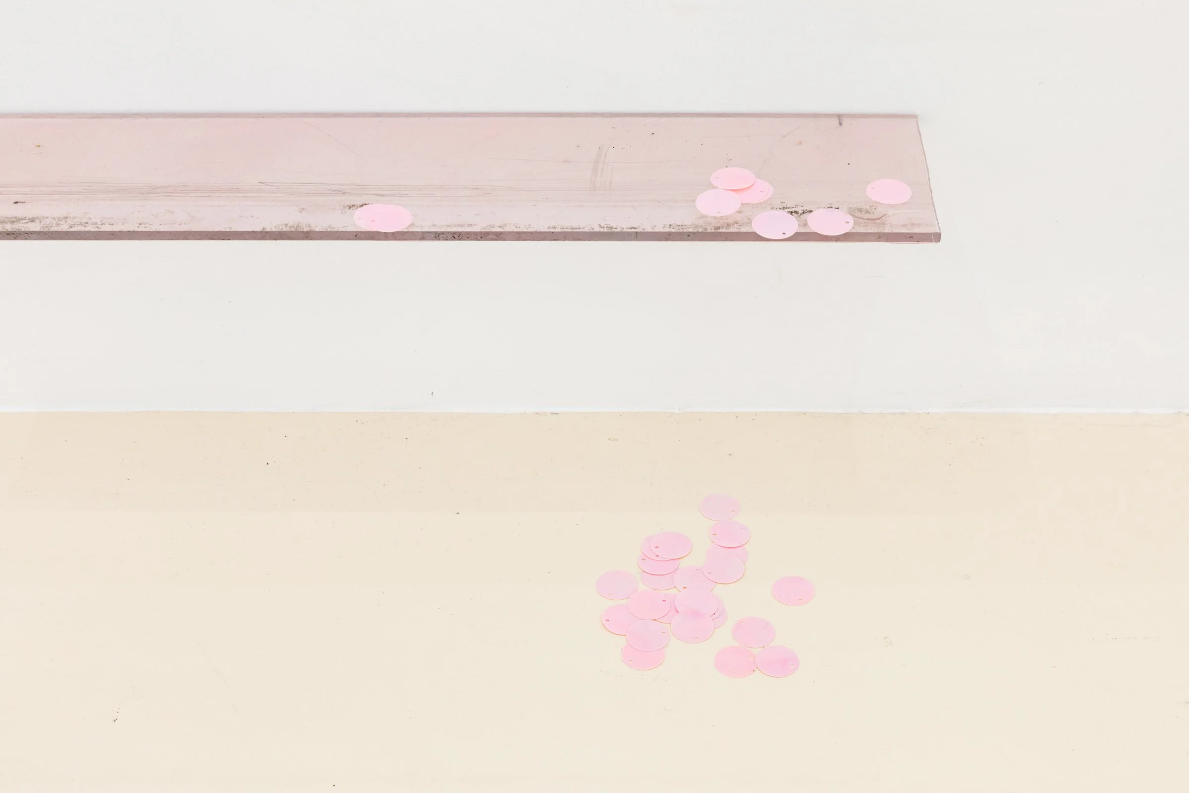 health house, remnant pink, detail