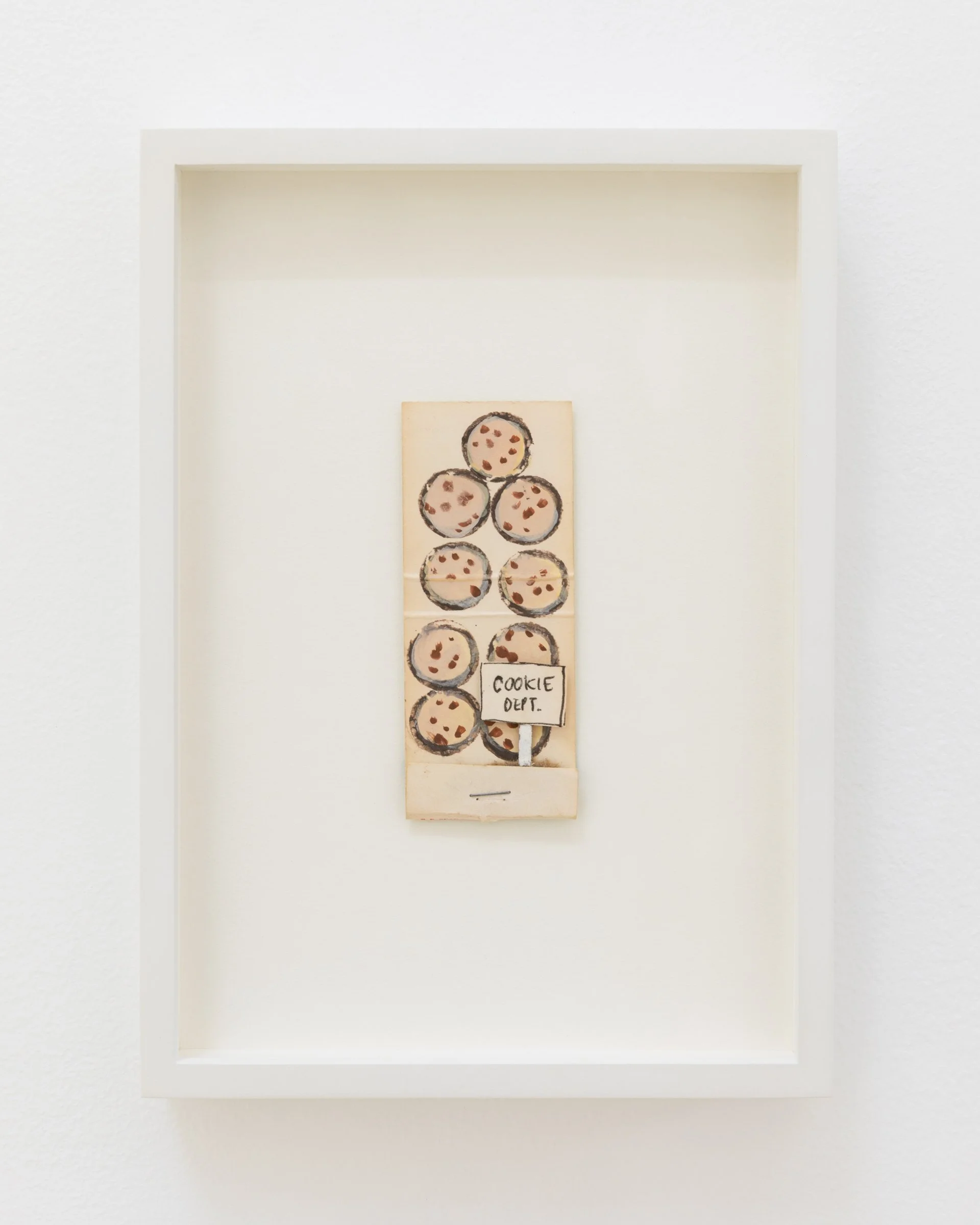 Cookie Dept., 1975. Mixed media, 3 3/4 x 1 1/2 in (9.4 x 3.9 cm) Framed: 6 x 8 1/2 in ( 15.2 x 21.6 cm)