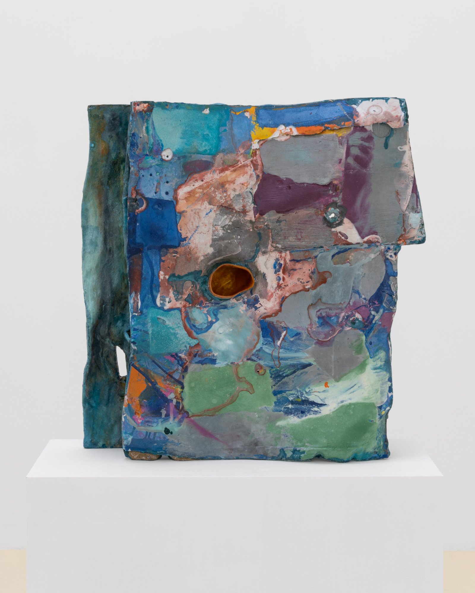 The Cut Worm Forgives The Plow, 2026.
Steel, gypsum, polymers, polyurethane, fiberglass cloth, pigment
29 1/2 x 27 x 10 in
74.9 x 68.6 x 25.4 cm
