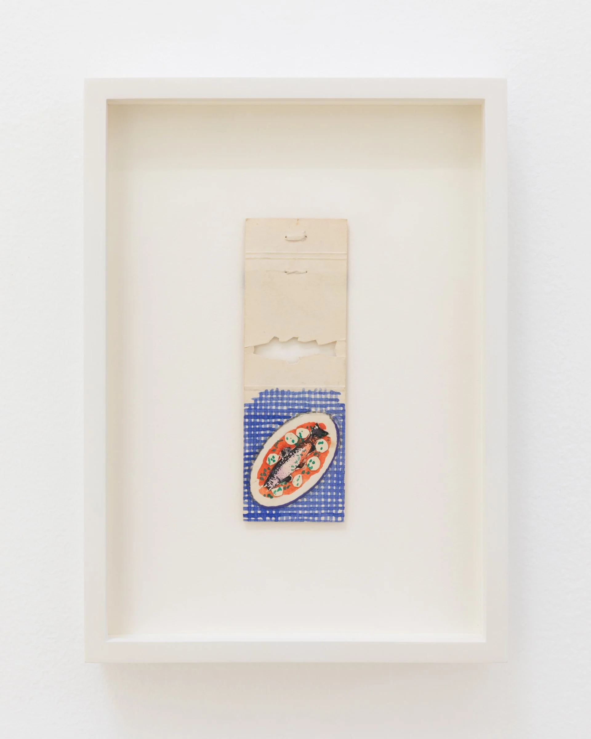 Fish Dish, 1975. Mixed media, 4 1/2 x 1 1/2 in (11.4 x 3.8 cm) Framed: 6 x 8 1/2 in ( 15.2 x 21.6 cm)