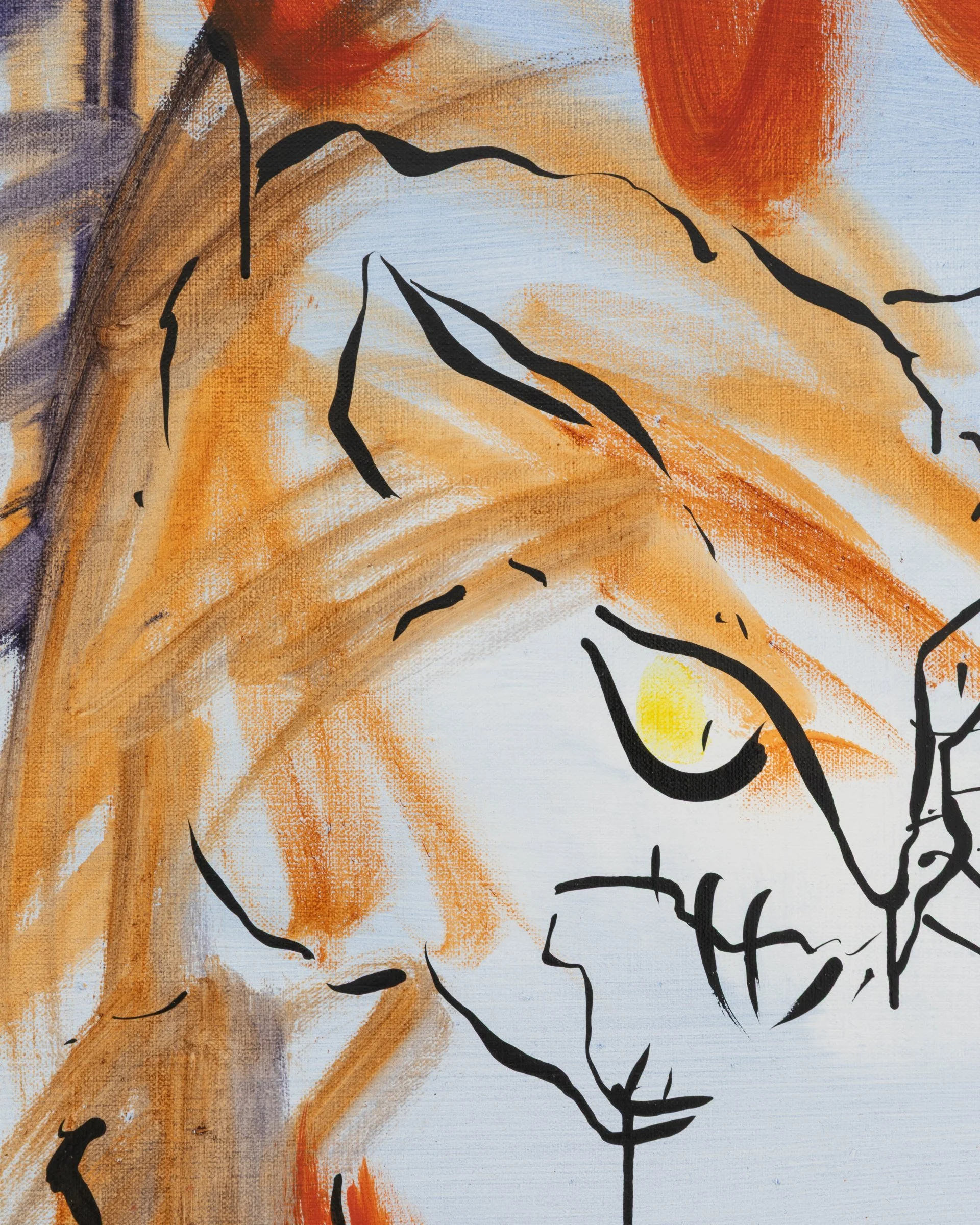 Riña de gatos (3), detail