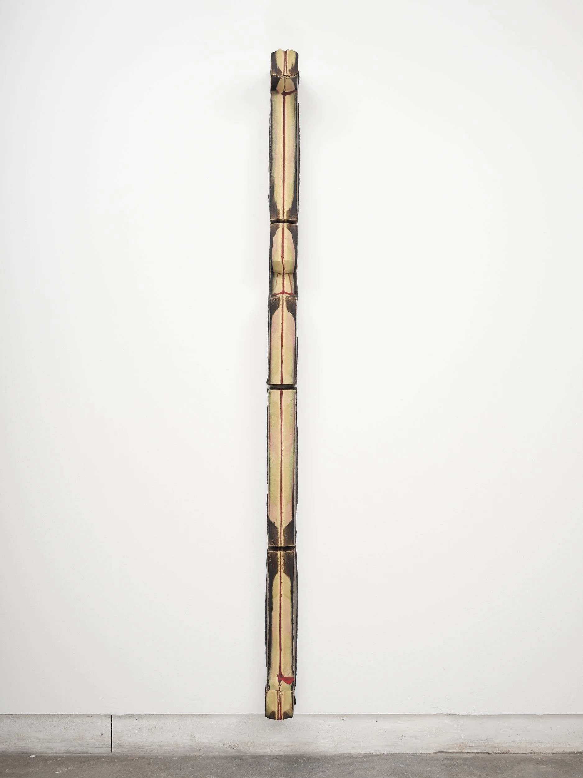 J. B. I. J, 2024. Glazed ceramic, 92 x 4 x 91 1/2 in (233.7 x 10.2 x 232.4 cm)