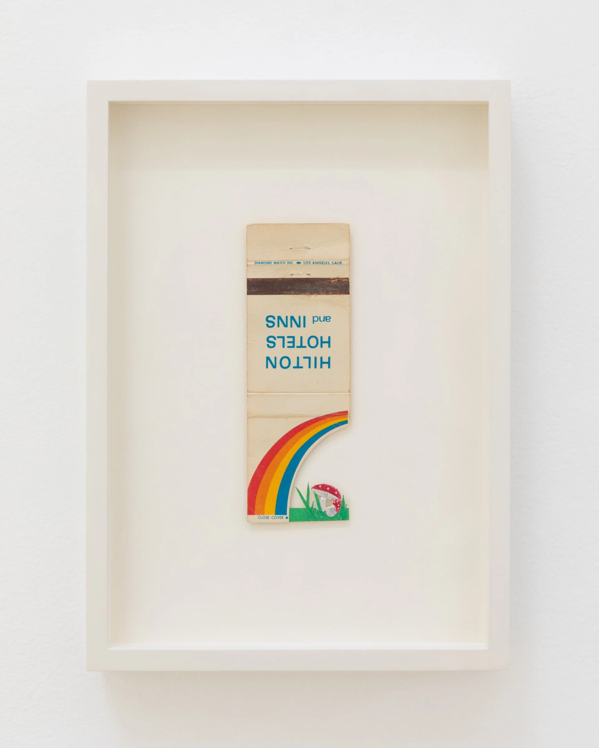 Mushroom under the Rainbow, 1975. Mixed media, 4 3/8 x 1 1/2 in (11 x 3.8 cm) Framed: 6 x 8 1/2 in ( 15.2 x 21.6 cm)