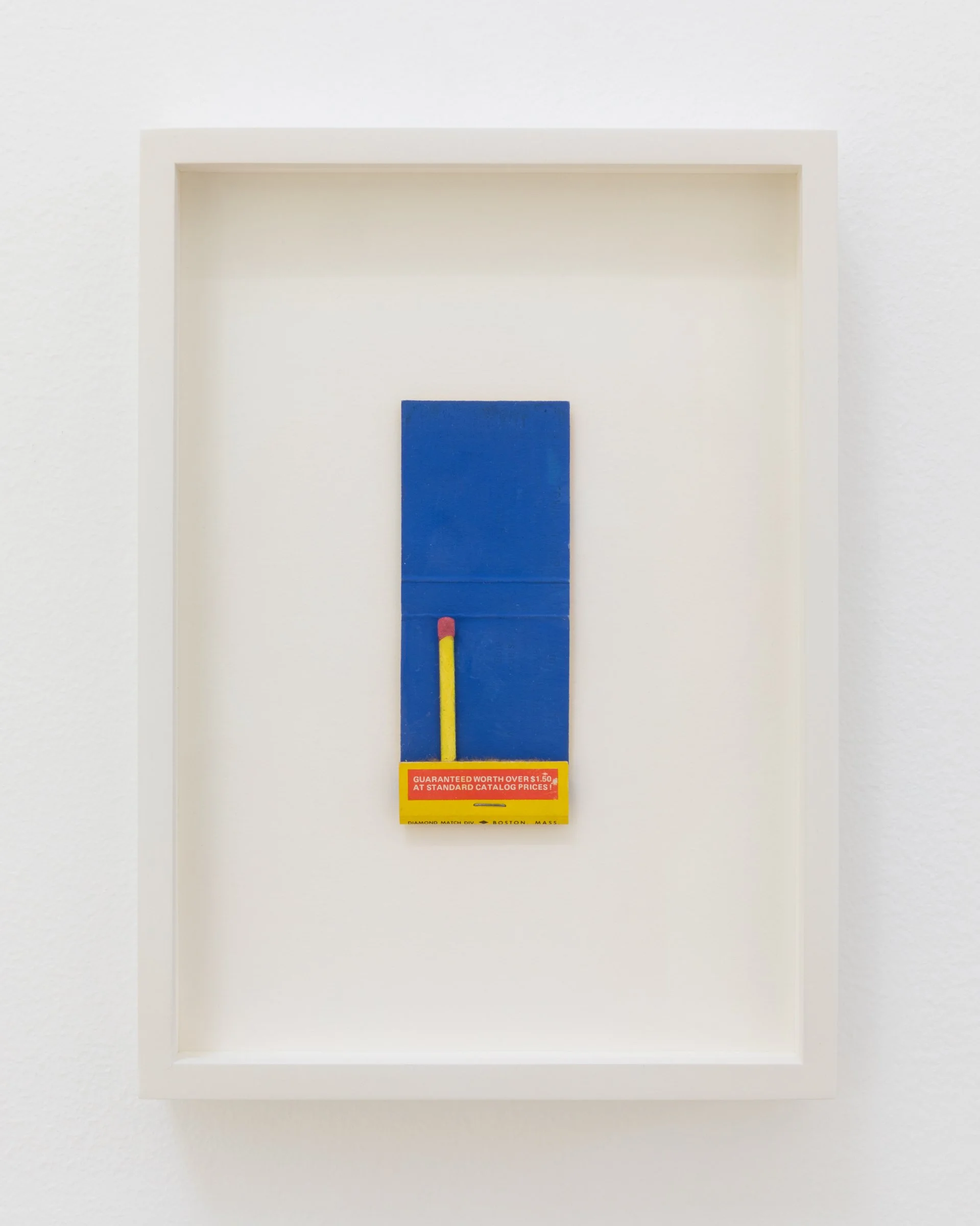 Blue and Yellow, 1975. Mixed media, 3 3/4 x 1 1/2 in (9.6 x 3.8 cm) Framed: 6 x 8 1/2 in ( 15.2 x 21.6 cm)