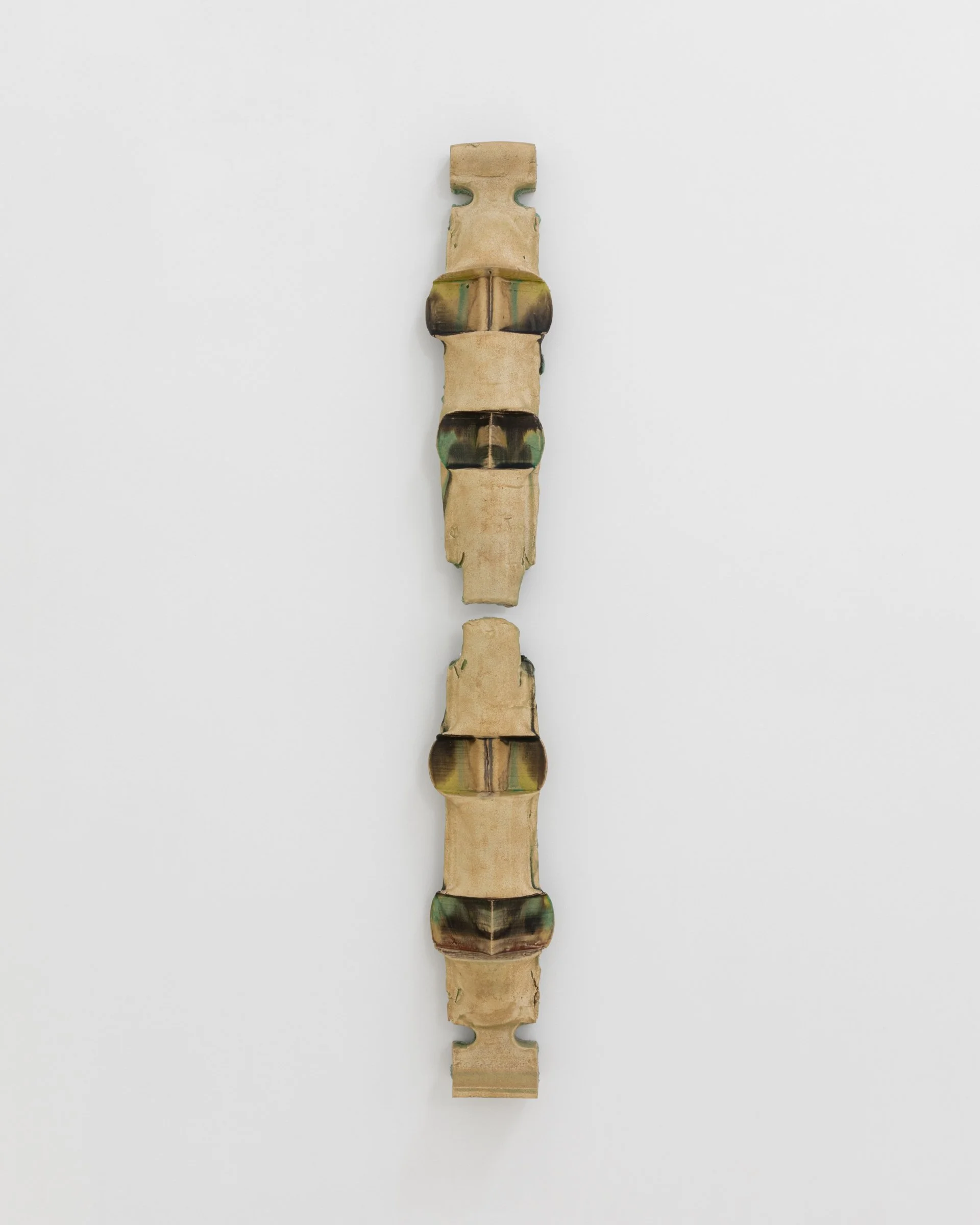 Cooli cooli, 2026. Glazed ceramic, 60 x 8 x 4 in (152.4 x 20.3 x 10.2 cm)