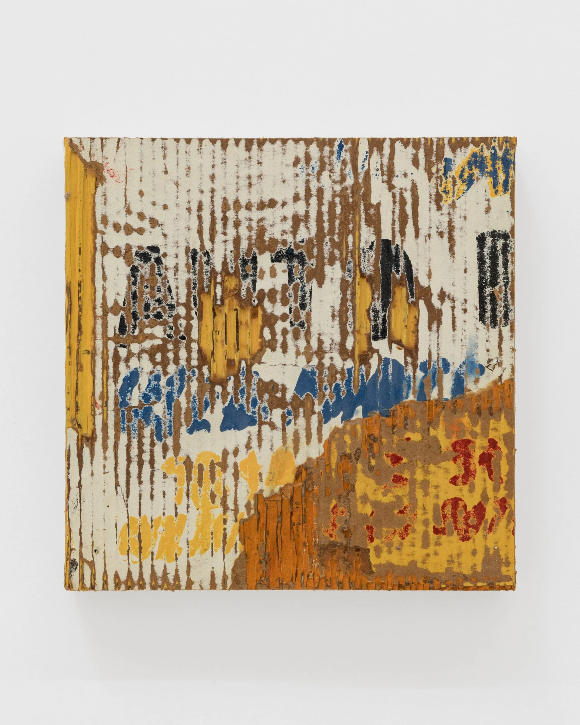 Jale (from “Alameda Stones” series), 2026. House paint on cardboard, mounted on canvas, 12 x 12 in (30.5 x 30.5 cm)