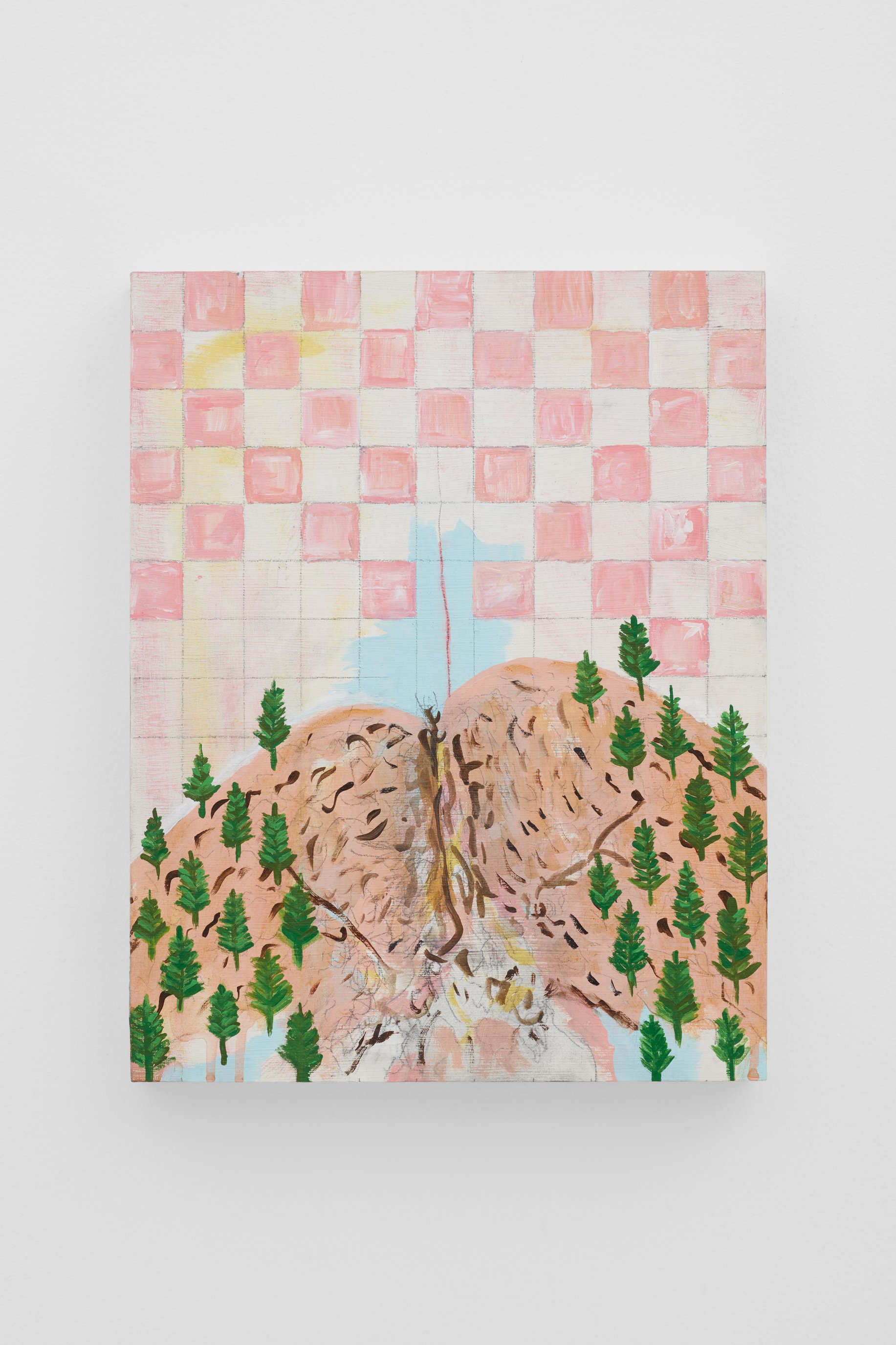 David Gilbert, Ass Alp, 2020. Acrylic on panel, 14 x 11 in (35.6 x 27.9 cm)