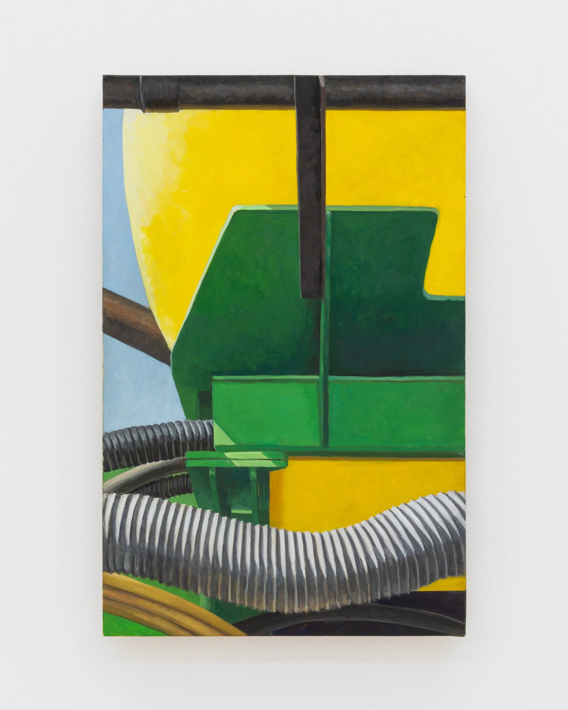 Undulation, 2025. Egg tempera on calfskin parchment, 14 x 9 in (35.6 x 22.9 cm)