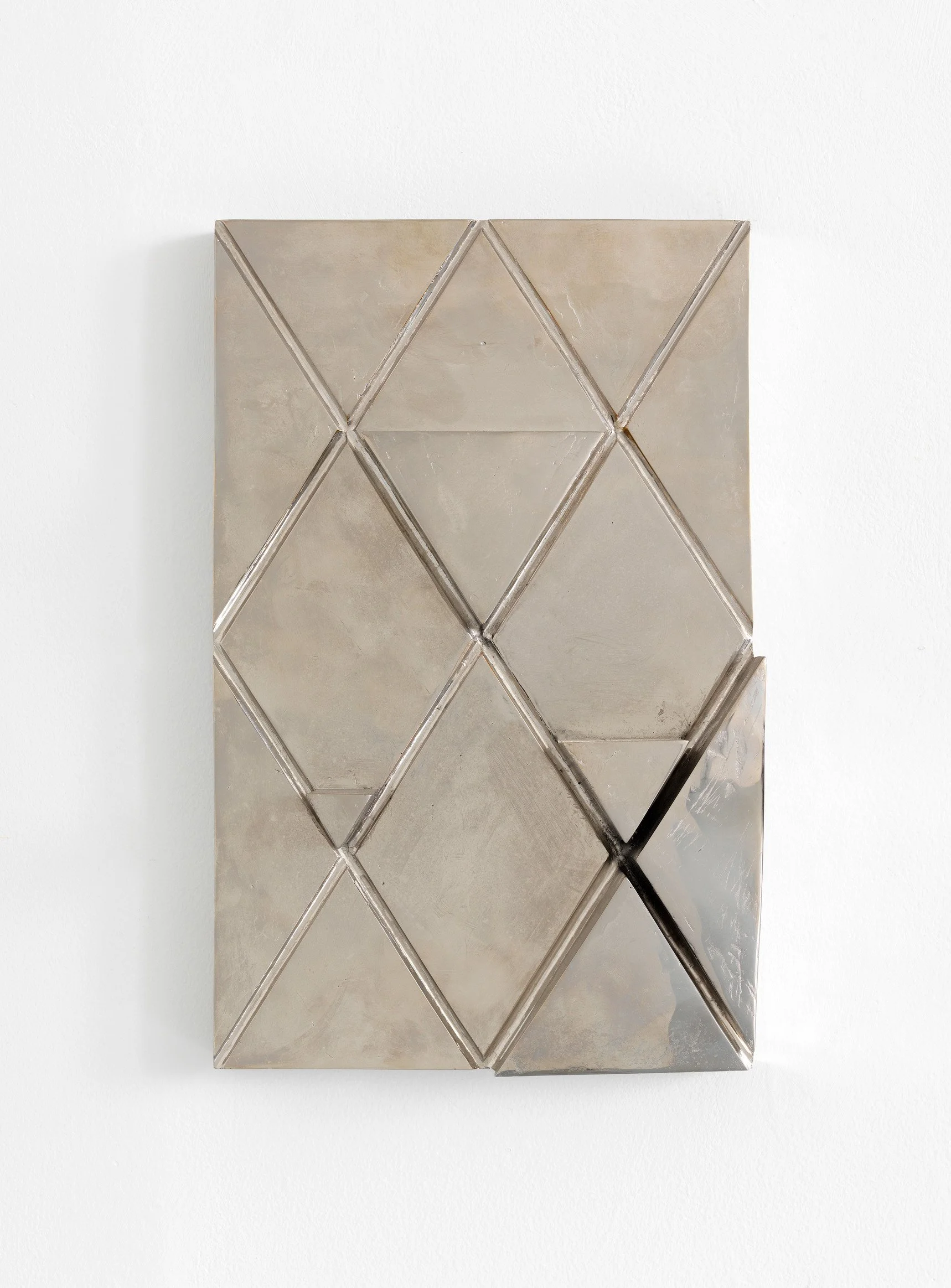 Nemaha, 2010. Nickel-plated cast bronze, 14½ × 9¼ × 3 in (36.83 × 23.495 × 7.62 cm)