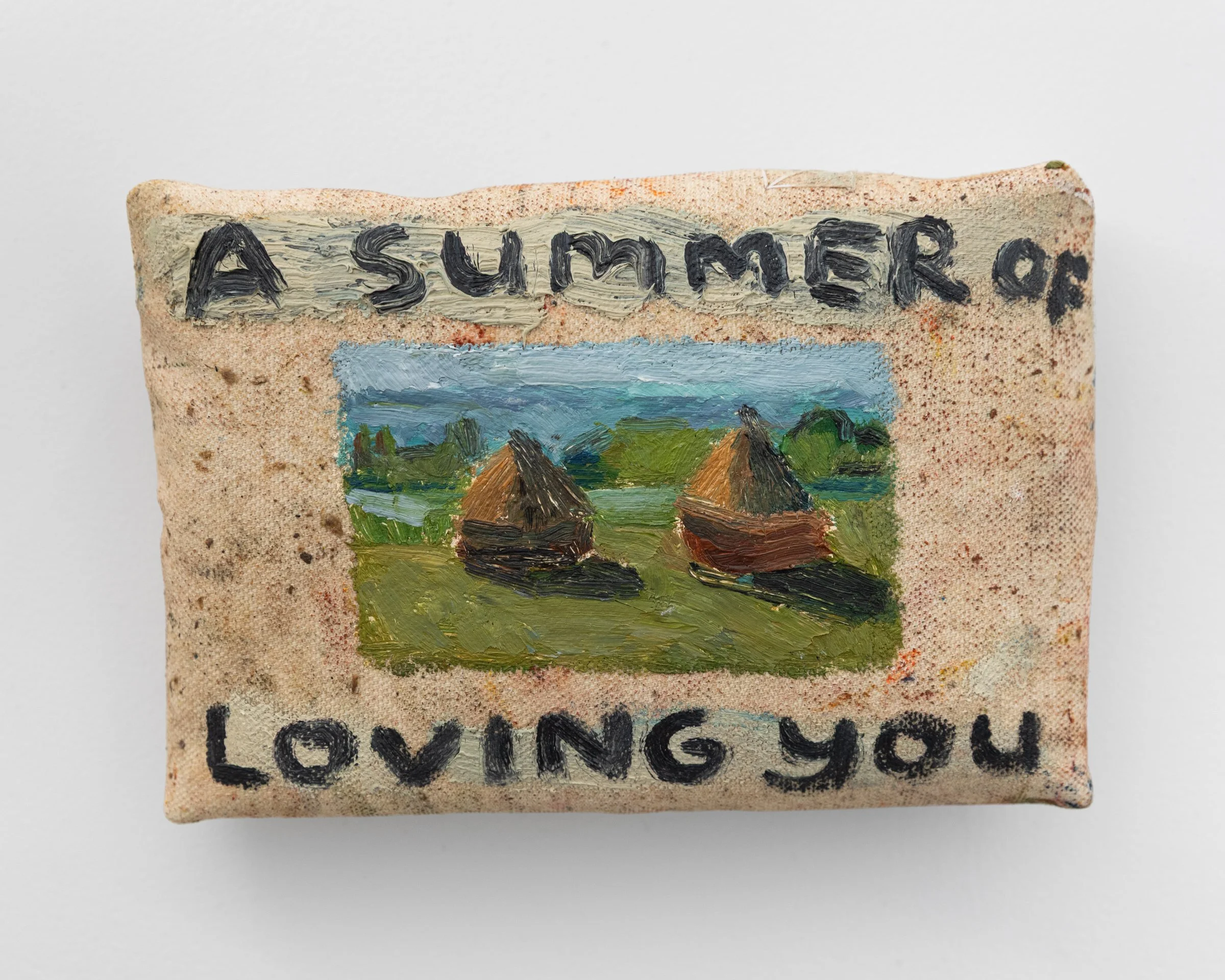 A summer of loving you, 2026. Oil on canvas, 4 1/2 x 6 7/8 in (11.5 x 17.5 cm)