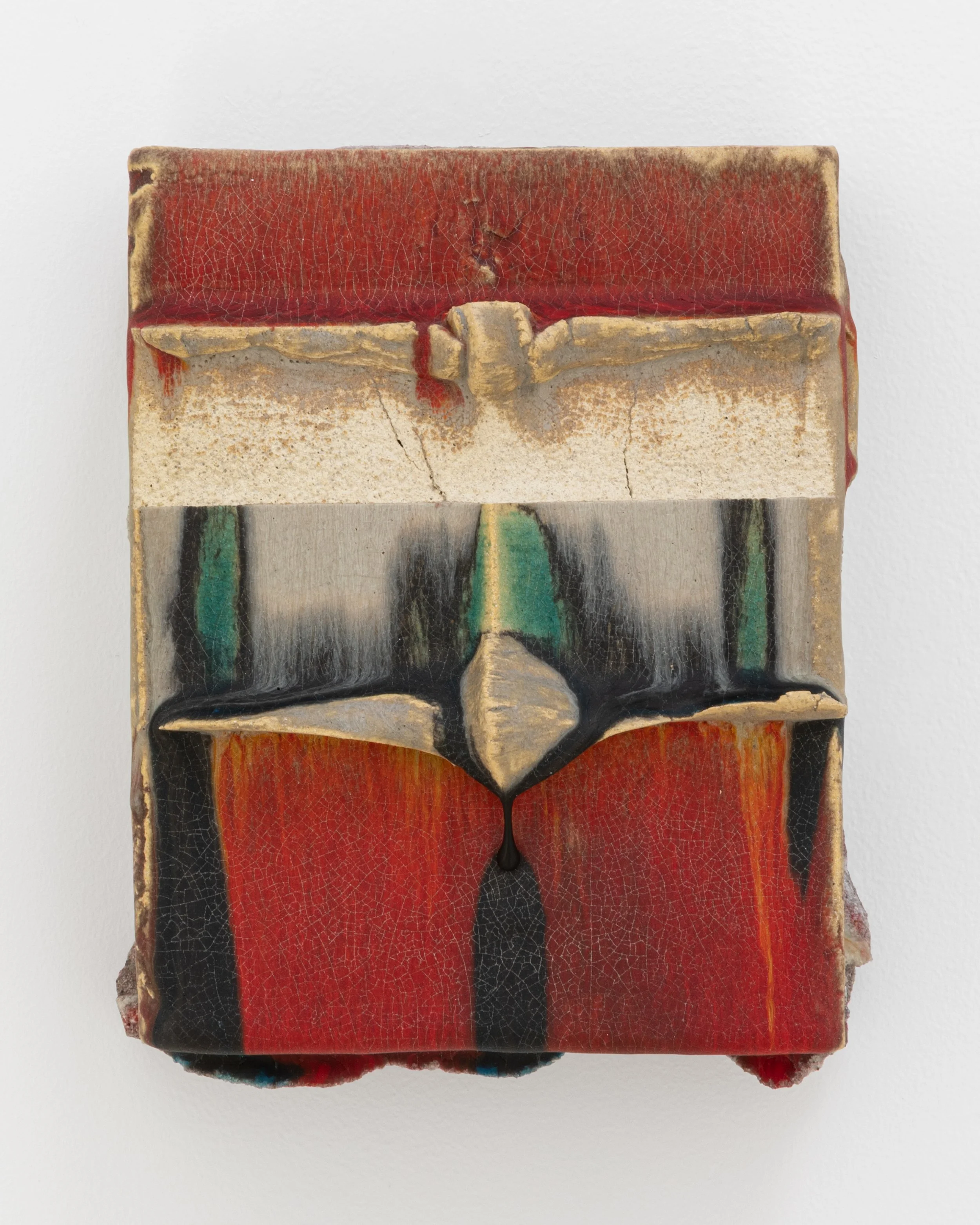 Poets for nothing, 2026. Glazed ceramic, 9 x 7 x 3 1/2 in (22.9 x 17.8 x 8.9 cm)
