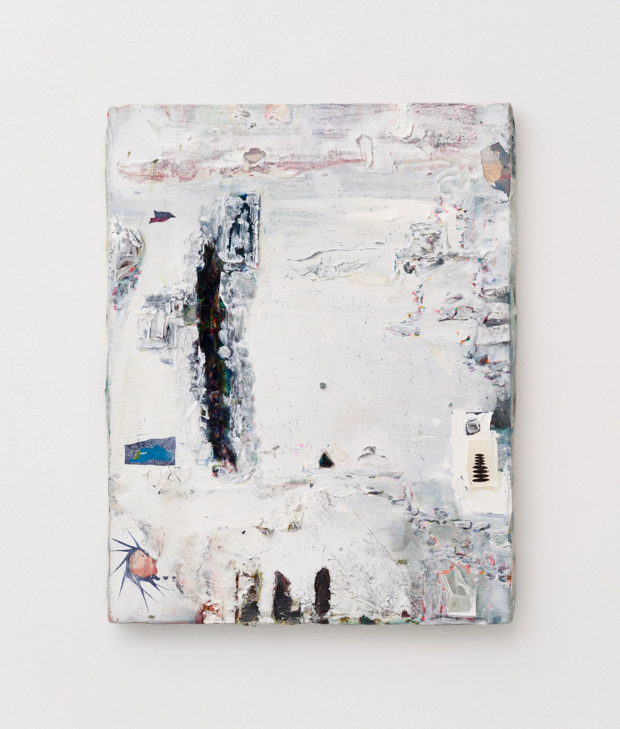 gill, 2022. Oil, ink on canvas, 16 1/8 x 12 1/2 in (41 x 31.8 cm)