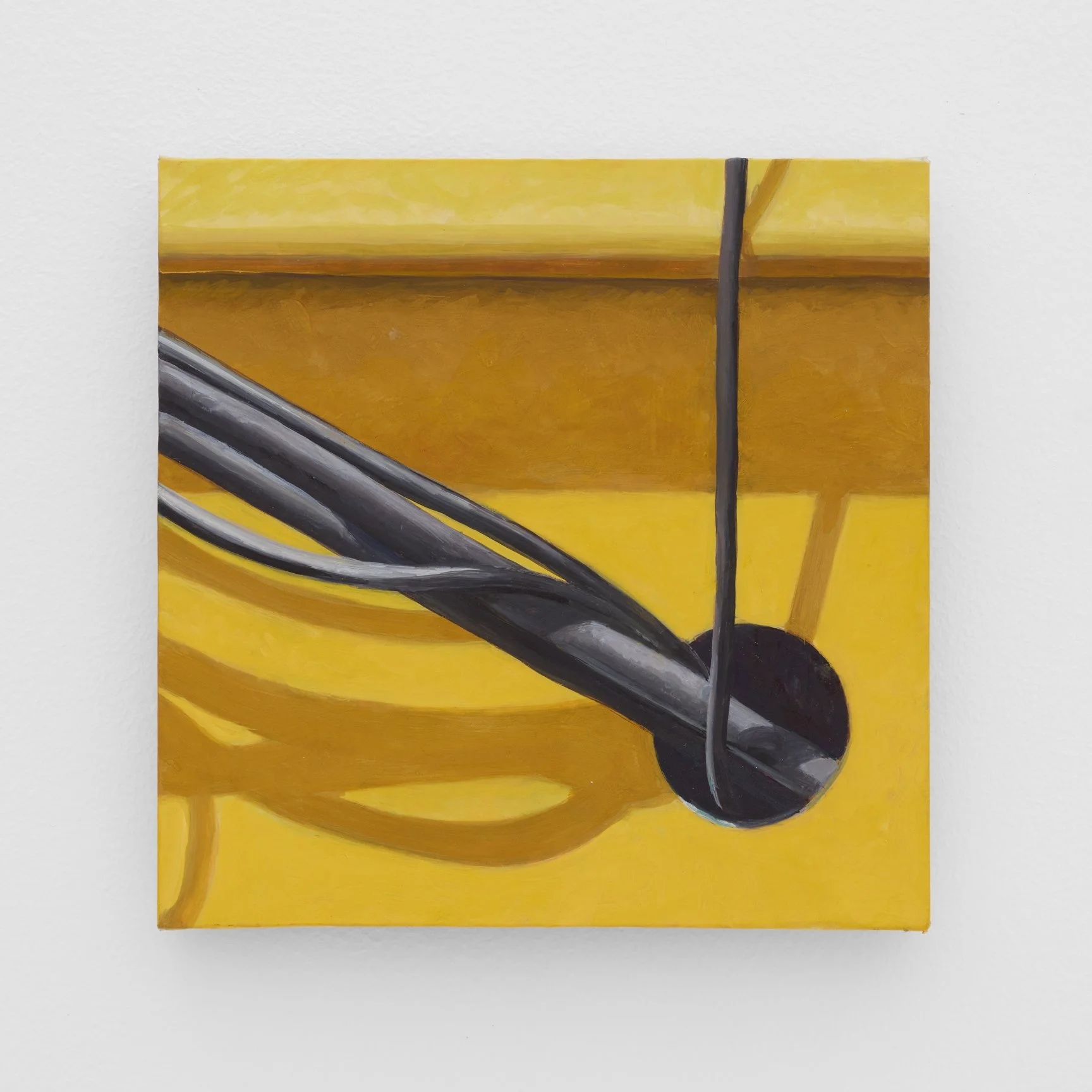 Altoon Sultan, Into a Circle, 2026. Egg tempera on calfskin parchment, 7 x 7 in (17.8 x 17.8 cm)