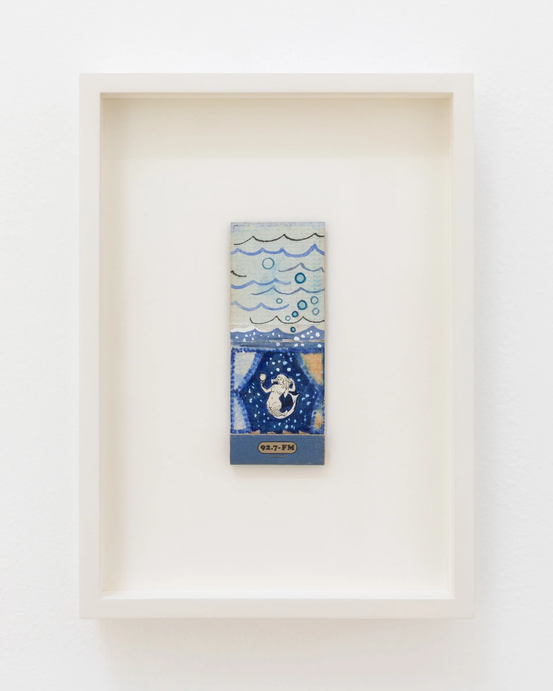 Mermaid, 1975. Mixed media, 3 7/8 x 1 1/2 in (9.8 x 3.8 cm) Framed: 6 x 8 1/2 in ( 15.2 x 21.6 cm)