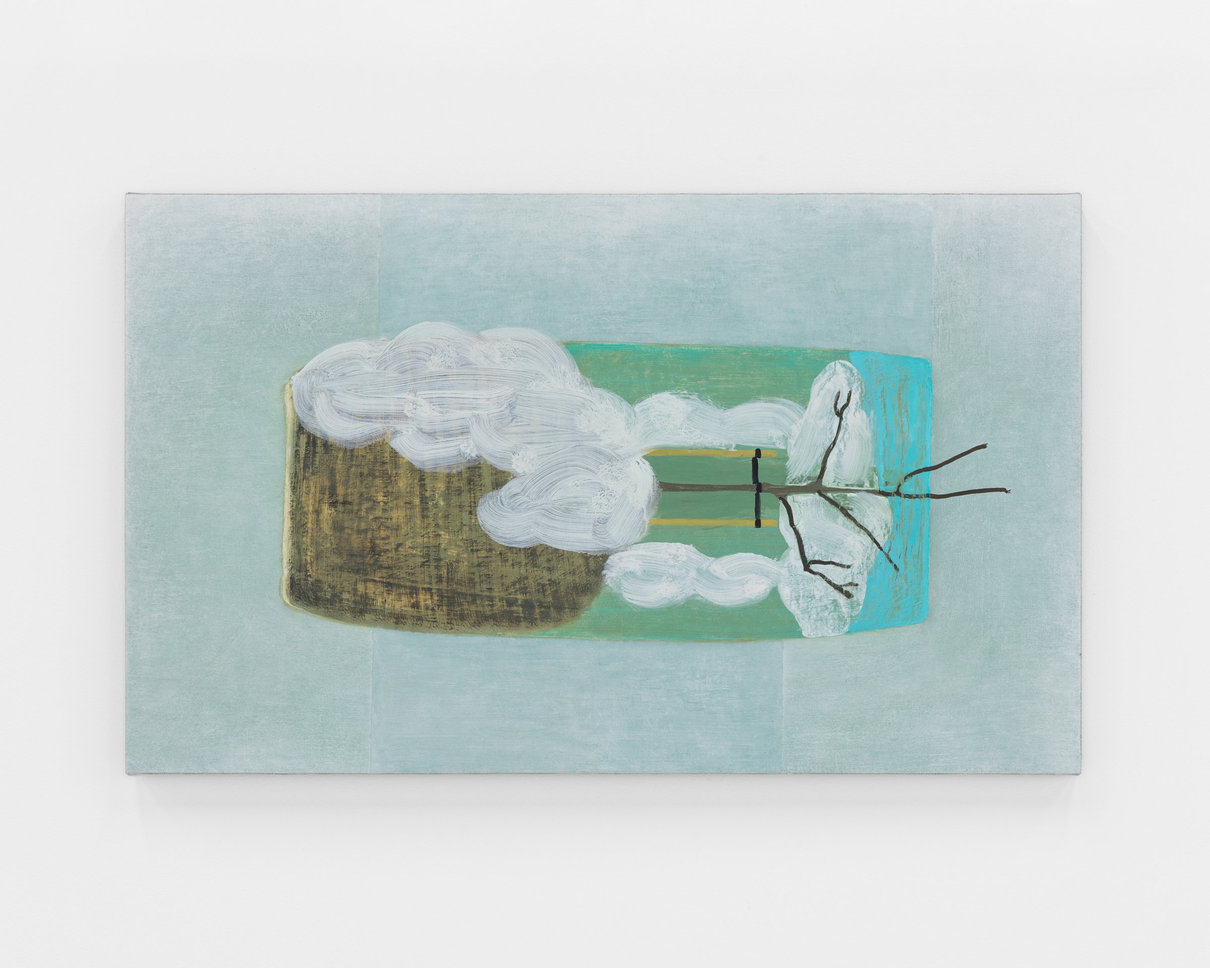 Anna Glantz
Woolly, 2025
Oil on dyed canvas over panel
21 x 35 in
53.3 x 88.9 cm