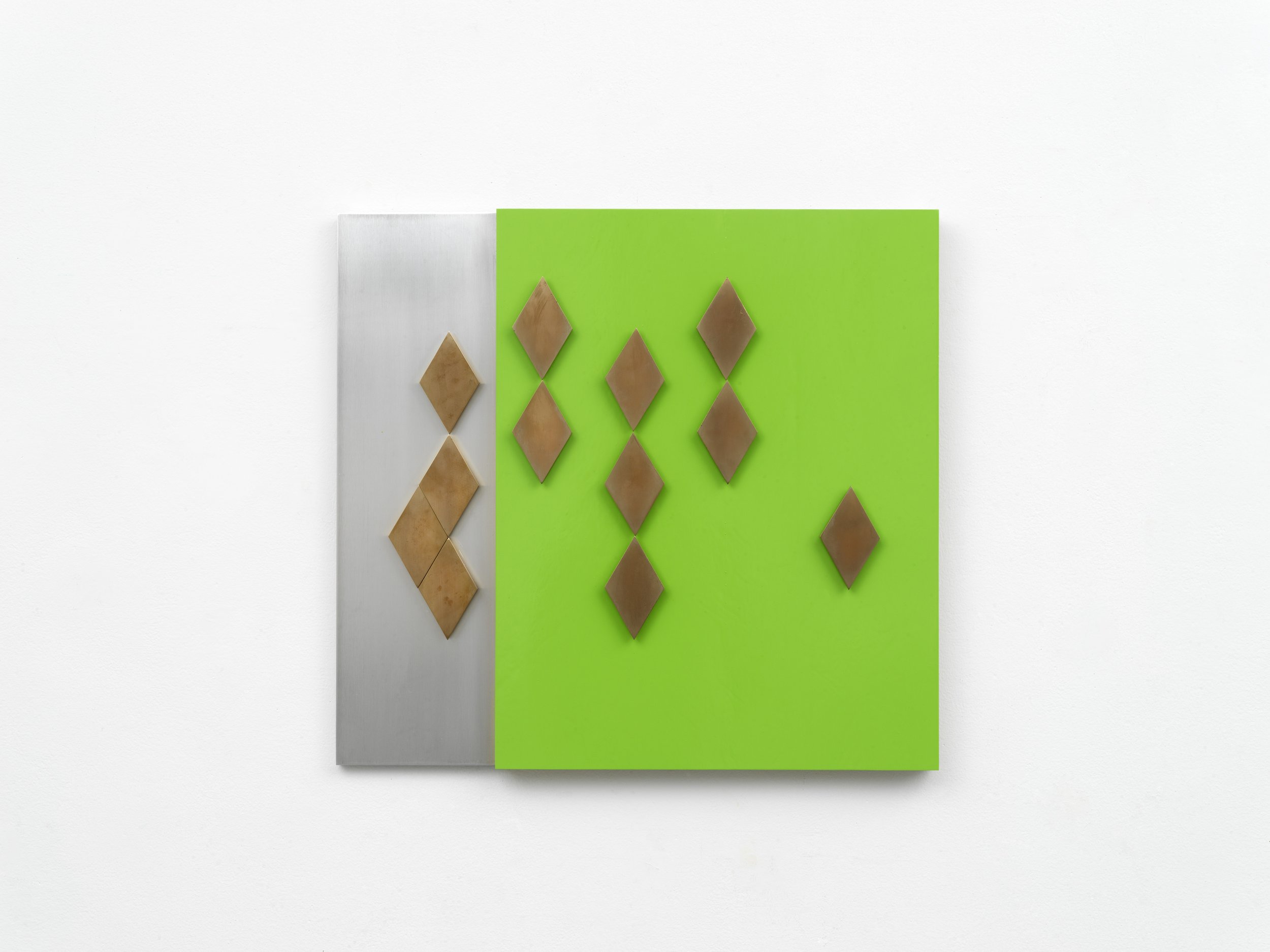 Richard Rezac
Untitled (25-08), 2025
cast bronze, aluminum, painted wood
24.5 x 22.5 x 2.25 in
62.2 x 57.1 x 5.7 cm
