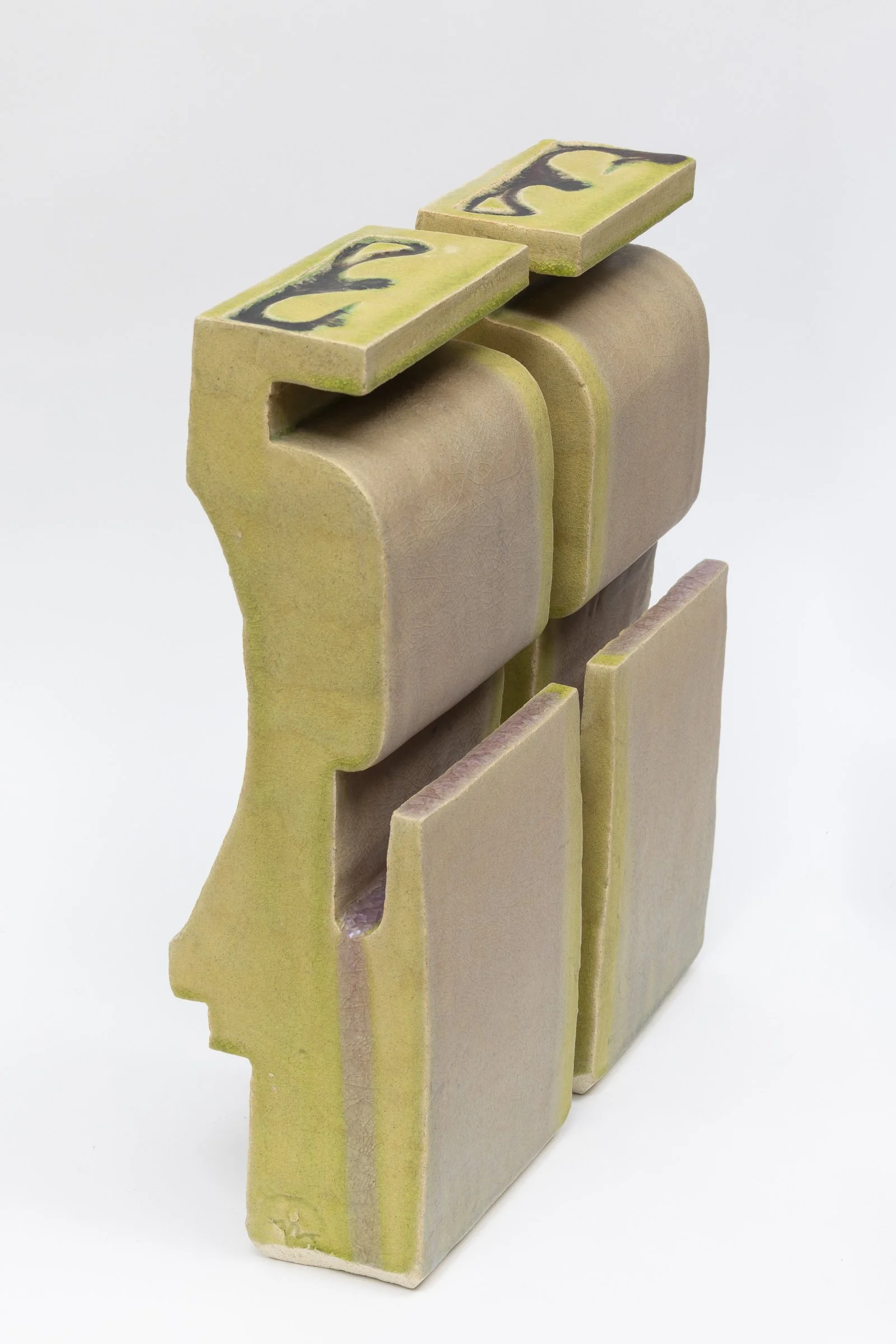 Noseeums, 2023. Glazed ceramic, 16 1/2 x 13 1/2 x 5 in (41.9 x 34.3 x 12.7 cm)