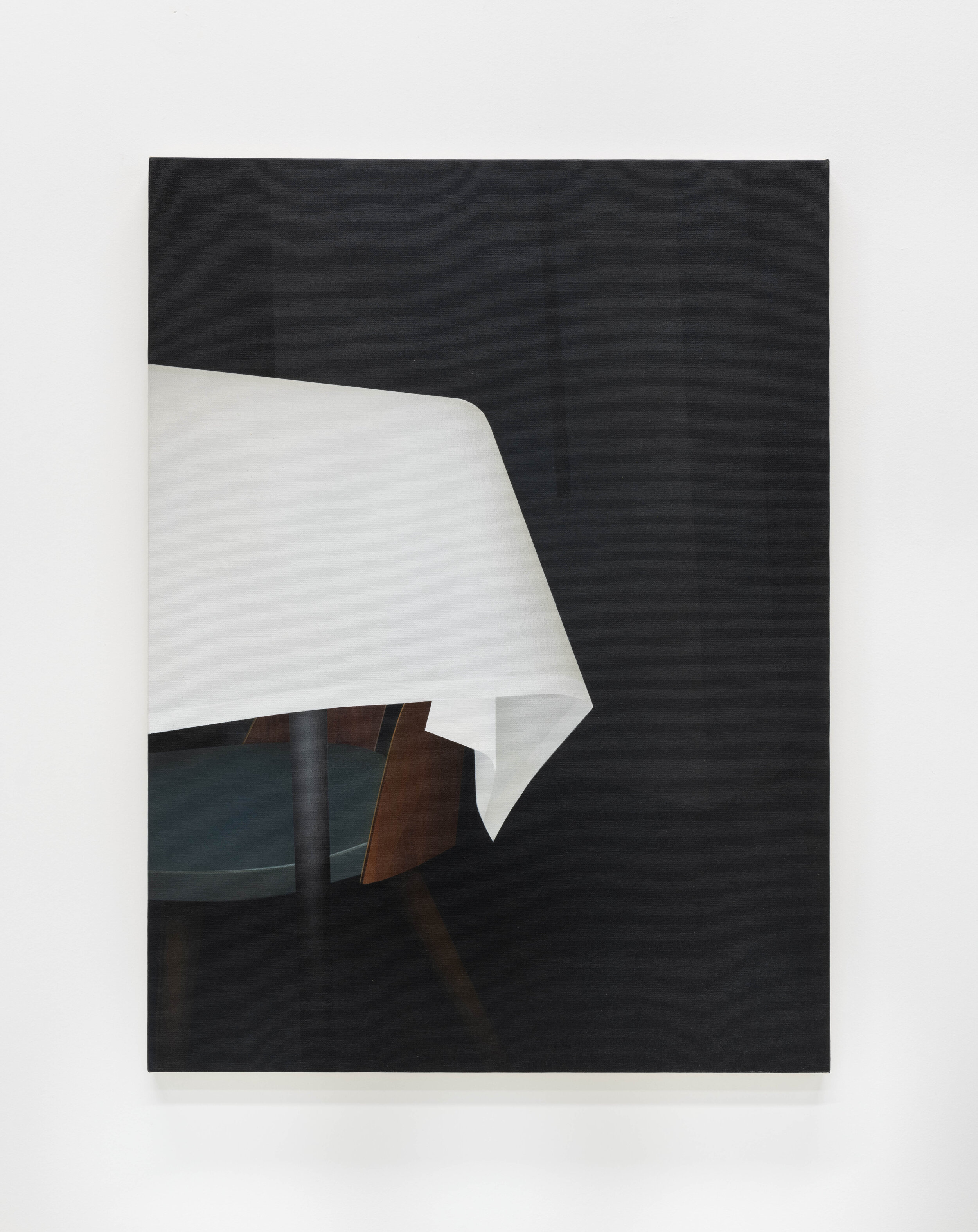 Alexandra Barth,
Tablecloth, 2021.
Acrylic on canvas, 31.5 x 23.6 in (80 x 60 cm)