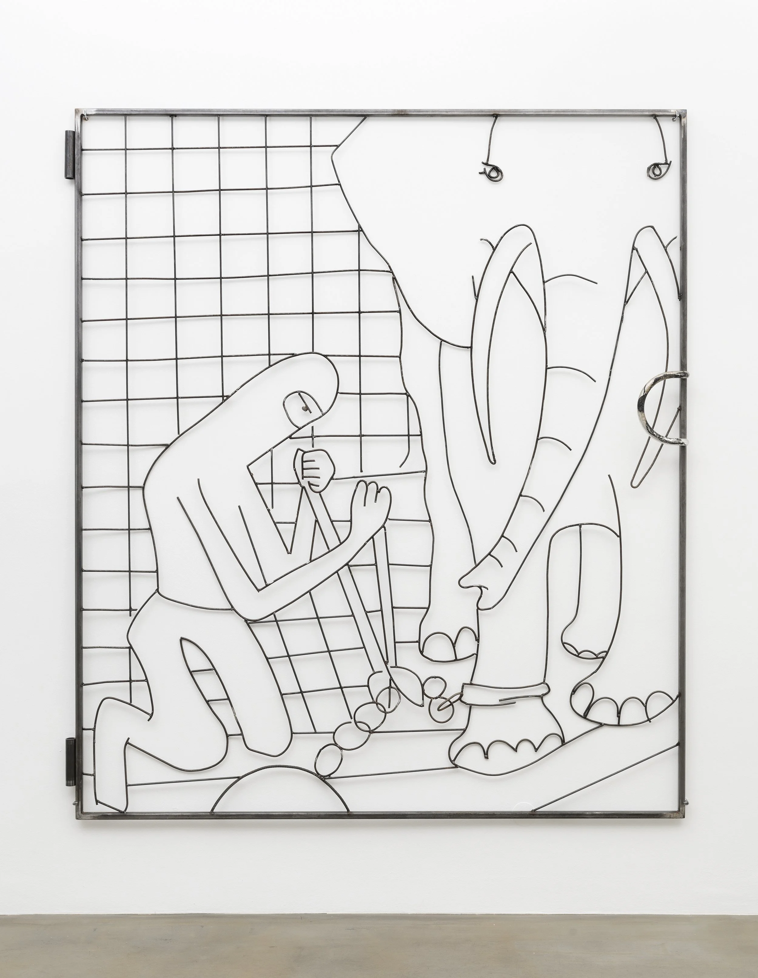 The Liberation of Animals from their Cages XVIII / Olifant gate, 2016, Steel, lacquer, 84 1/4 x 73 5/8 x 4 in (214 x 187 x 10 cm)
