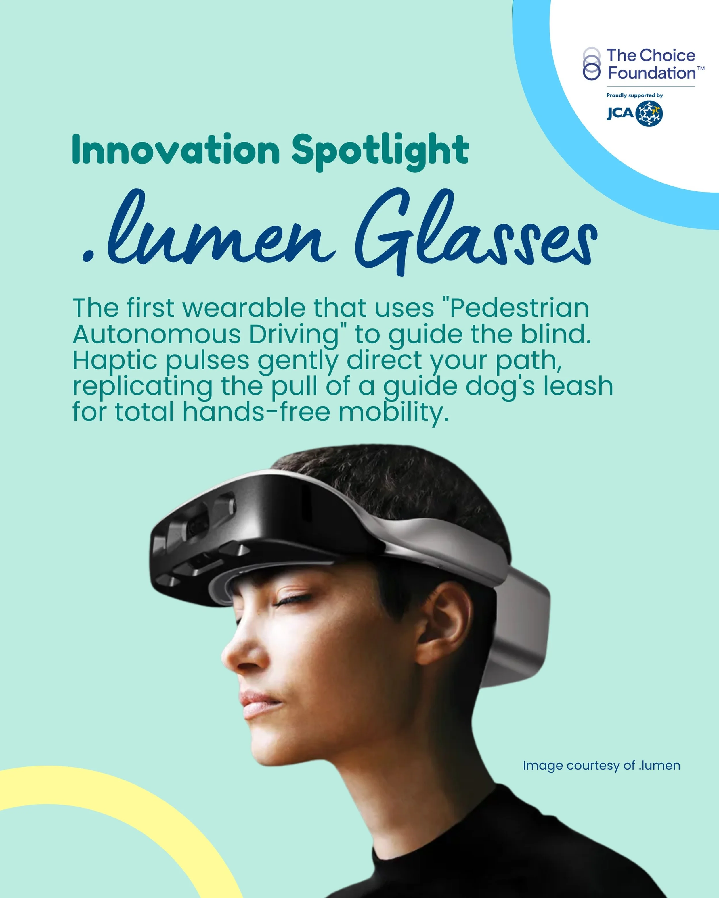 TECH TUESDAY: &ldquo;It doesn&rsquo;t just show the world; it understands it.&rdquo; 🕶️🛰️

For thousands of years, mobility for the blind has relied on the white cane or the guide dog. The .lumen Glasses are the first scalable, high-tech alternativ