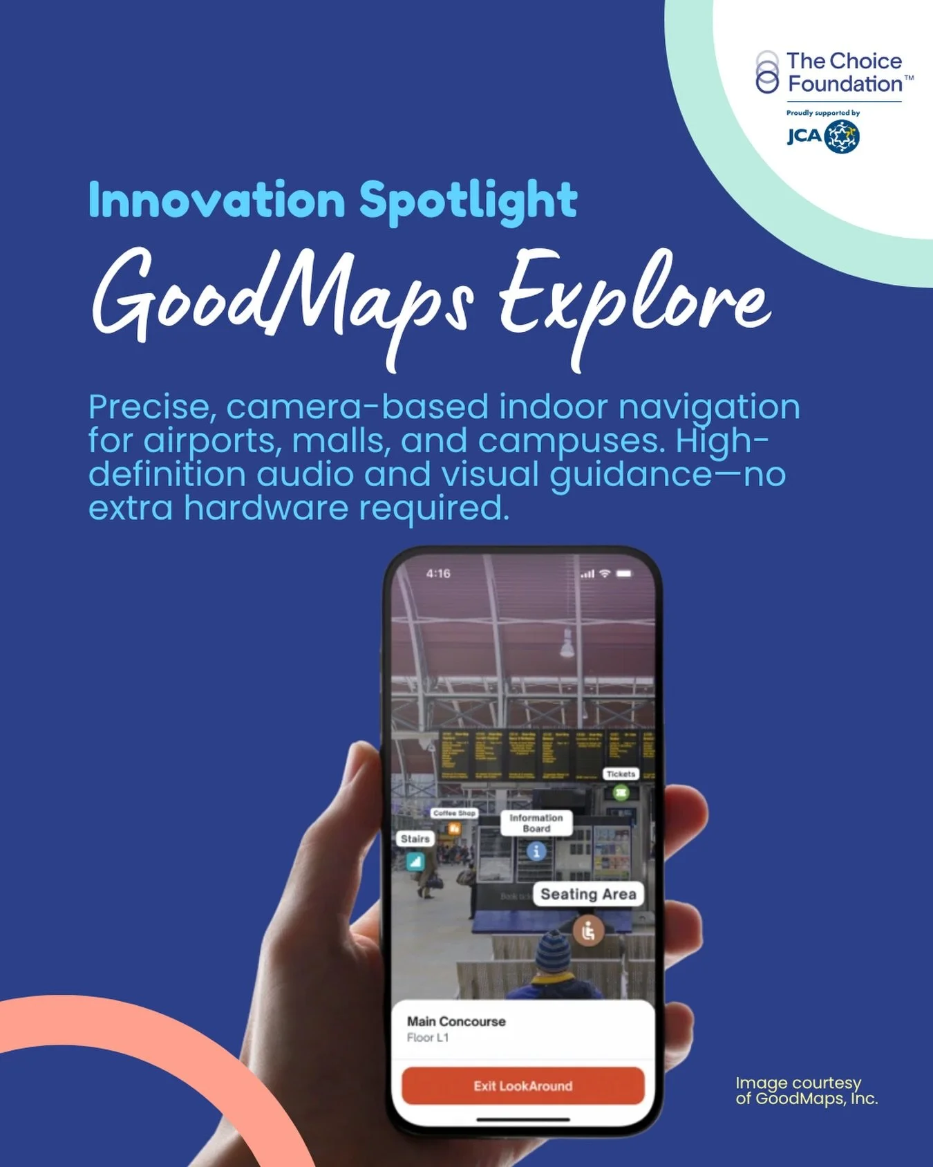 TECH TUESDAY: &ldquo;GPS gets you to the door. GoodMaps gets you to the counter.&rdquo;📱

Navigation shouldn&rsquo;t stop at the entrance. The GoodMaps Explore app is solving the &ldquo;indoor gap&rdquo; by providing meter-accurate directions inside