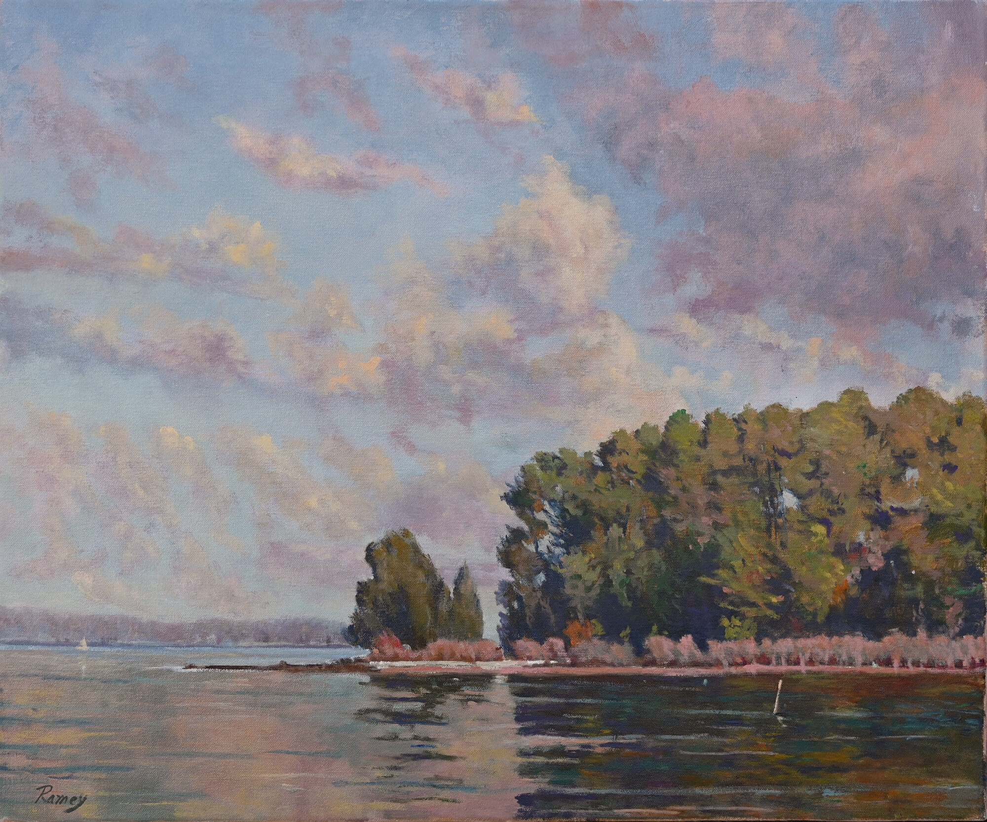 Barn Point, Yeocomico River, Oil on Canvas, 20” X 24”