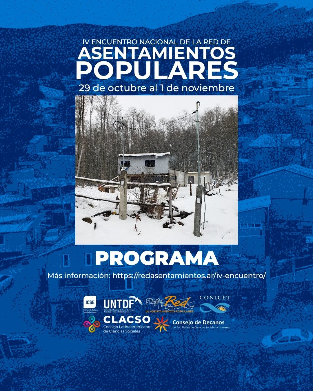 ✨ Me alegra invitarlos a sumarse al IV Encuentro Nacional de la Red de Asentamientos Populares 🇦🇷

Estar&eacute; participando con una ponencia sobre mi investigaci&oacute;n @barriografia este mi&eacute;rcoles 29 de octubre, en la Mesa 9: &ldquo;Con