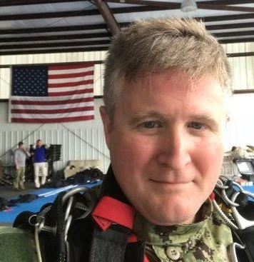 Nathan M. F. Charles wearing diving equipment