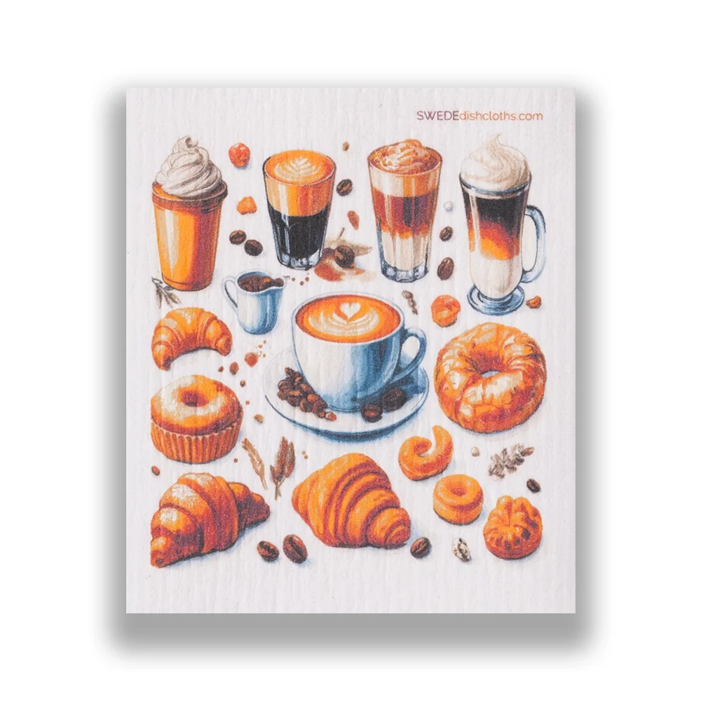 Swedish Dishcloth Coffee and Sweets.webp