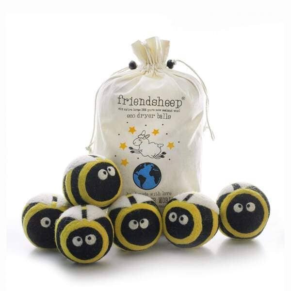 Friendsheep Eco Dryer Balls Busy Bees 6 pack.jpeg