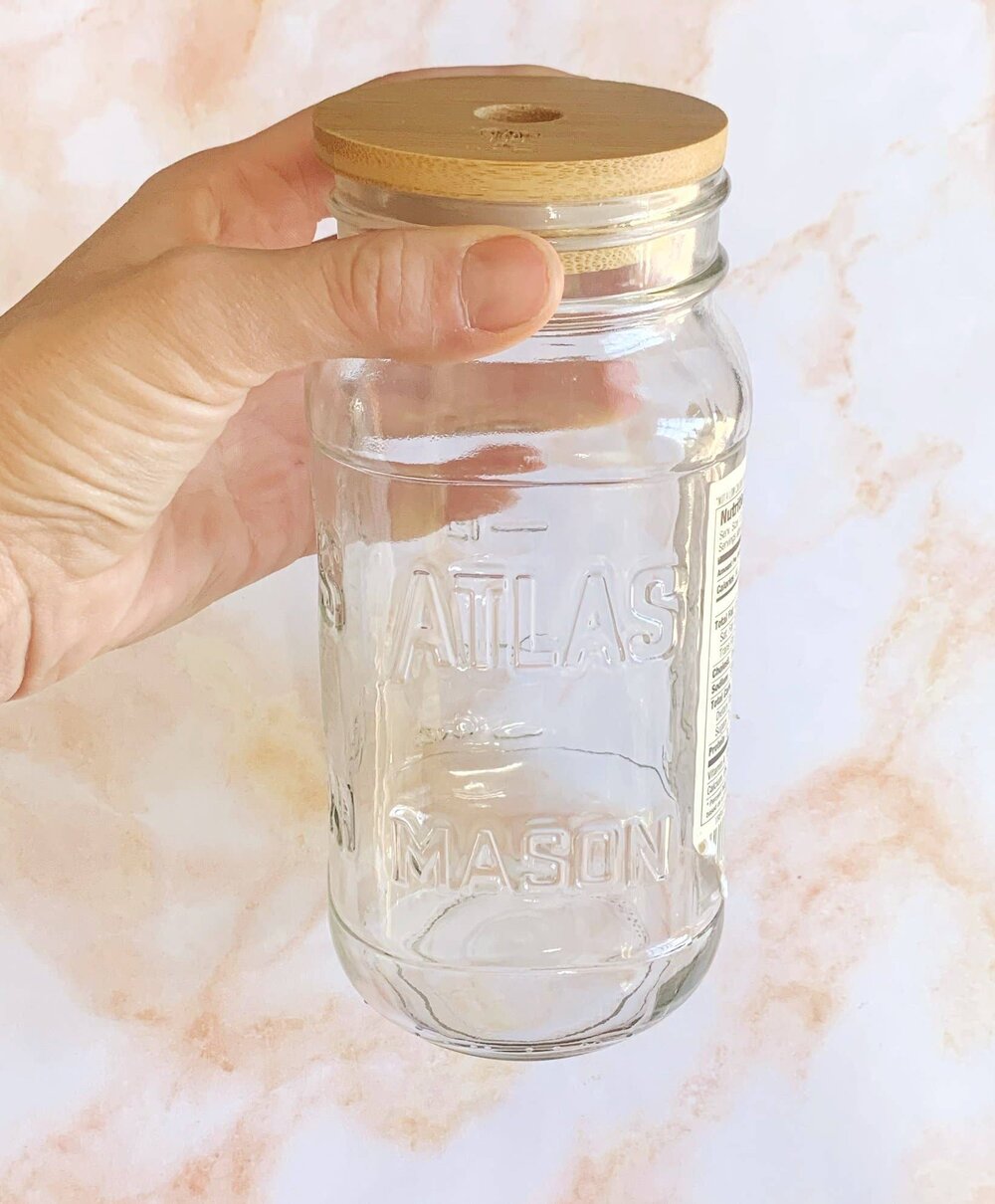 Bamboo Lid for Mason Jar with Straw Hole Standard