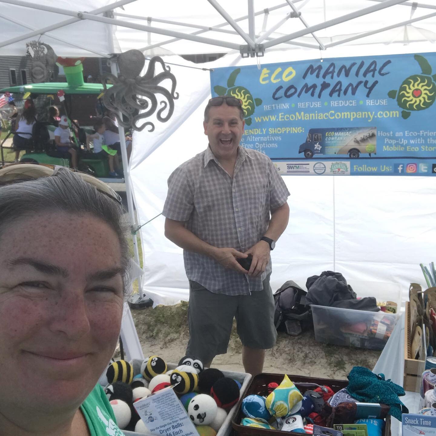 Hanging out in Cape Charles today for the 4th of July Street Fair! It&rsquo;s a beautiful day to hang out on the Eastern Shore. We&rsquo;ve got lots of goodies to get your @plasticfreejuly going. We&rsquo;re here till 4pm. Happy 4th of July! Have fun