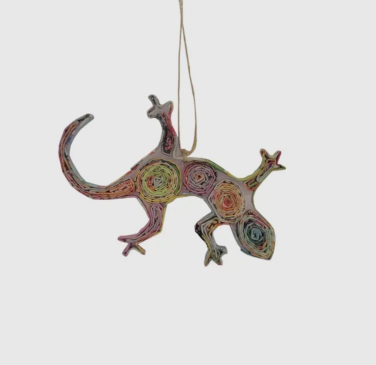 Upcycled Paper Lizard.jpeg