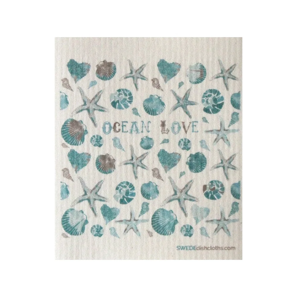 Swedish Dishcloth Ocean Love.webp