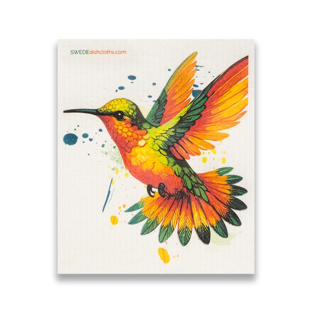 swedish cloth hummingbird orange.webp