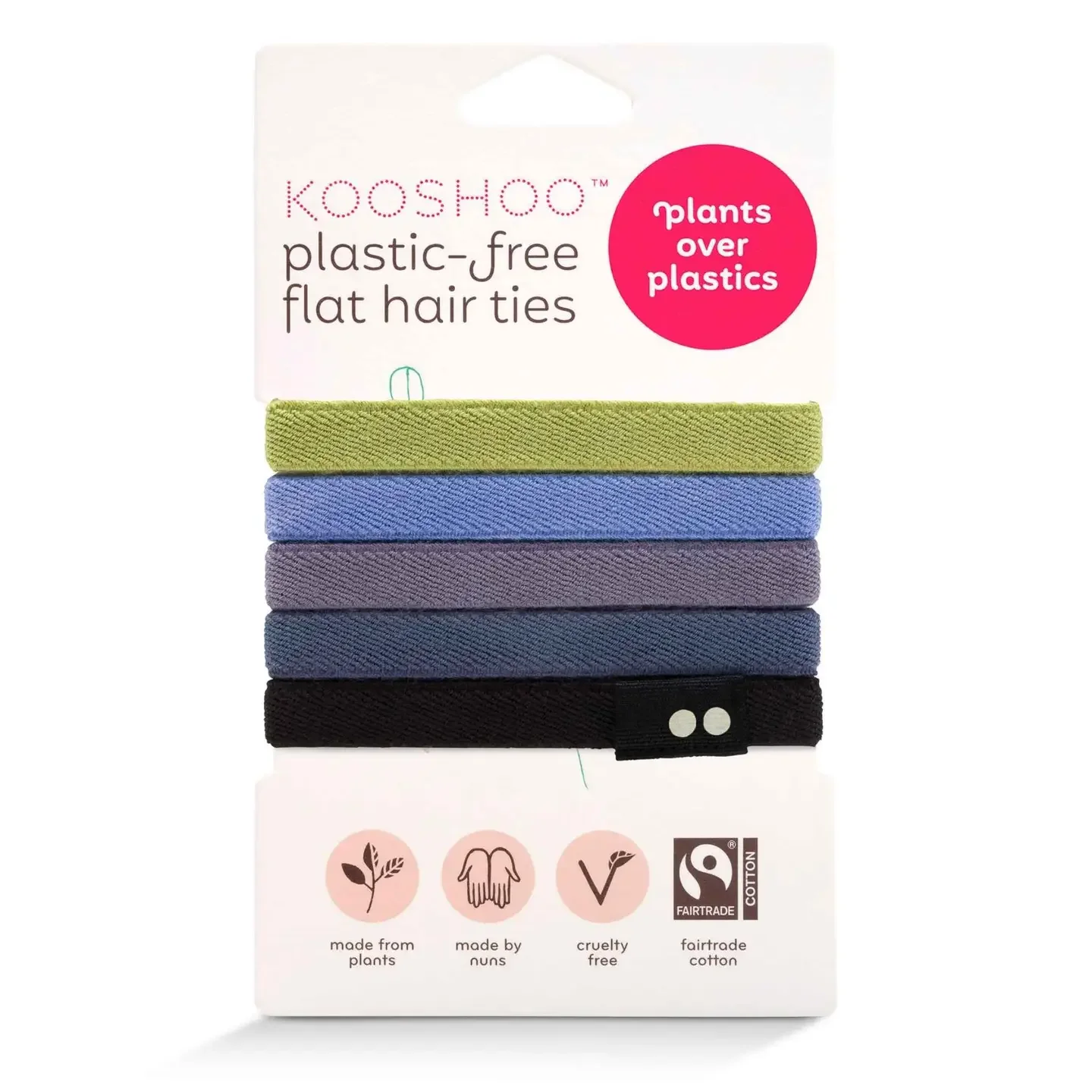 Plastic-Free Flat Hair Ties Sea To Sky.webp