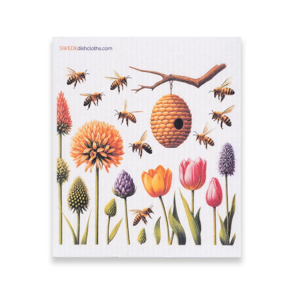 Swedish cloth Bees Natural Beehive.webp