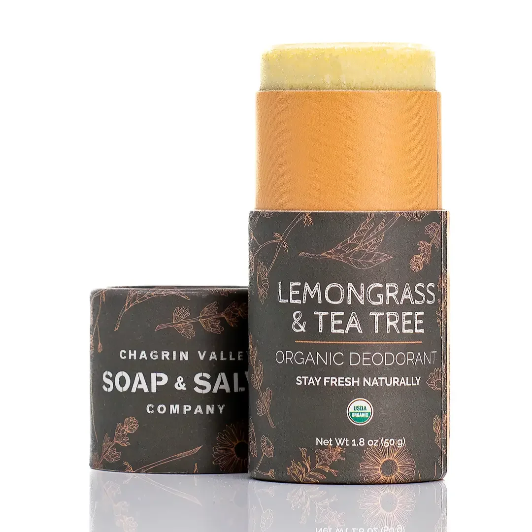 Organic Deodorant Stick Lemongrass Tea Tree Scent 1.webp