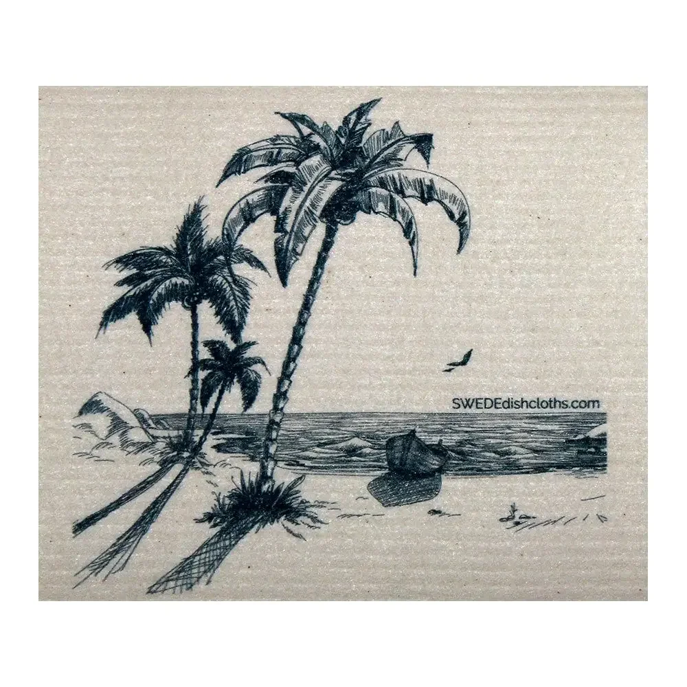 Swedish Dishcloth Peaceful Beach.webp
