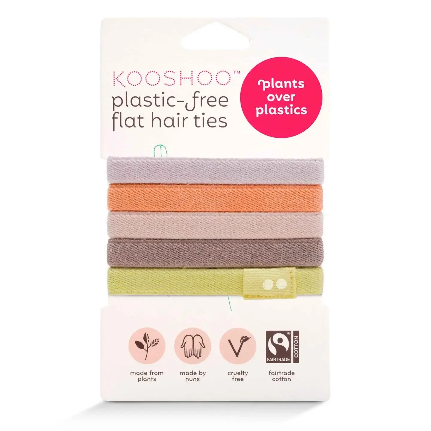 Plastic-Free Flat Hair Ties Bright Spark.webp