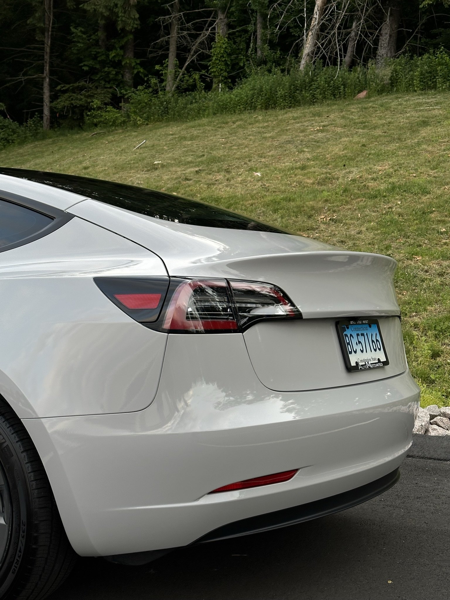 Model 3 Chalk White Wrap — Automotivated Connecticut
