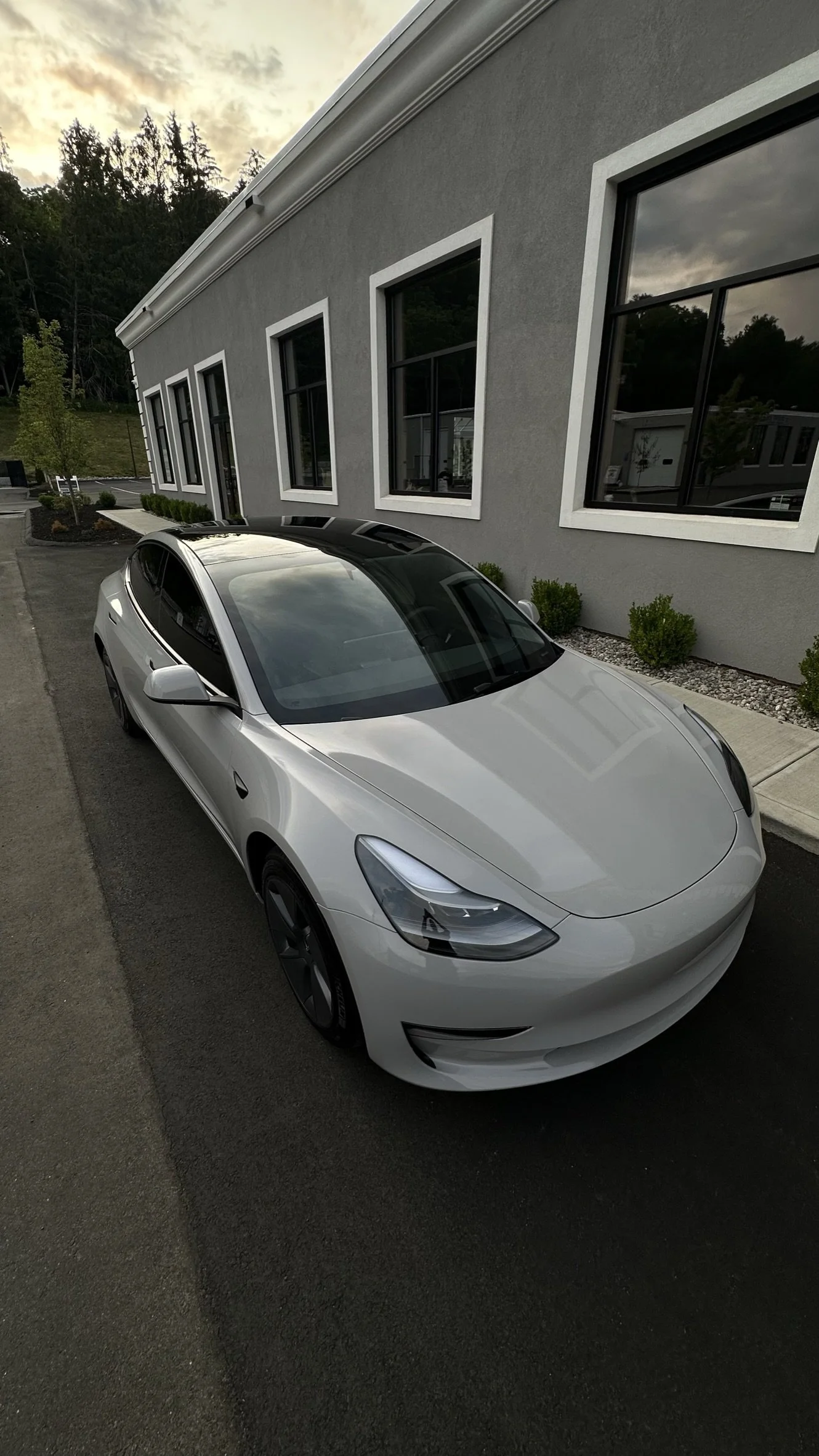 Model 3 Chalk White Wrap — Automotivated Connecticut